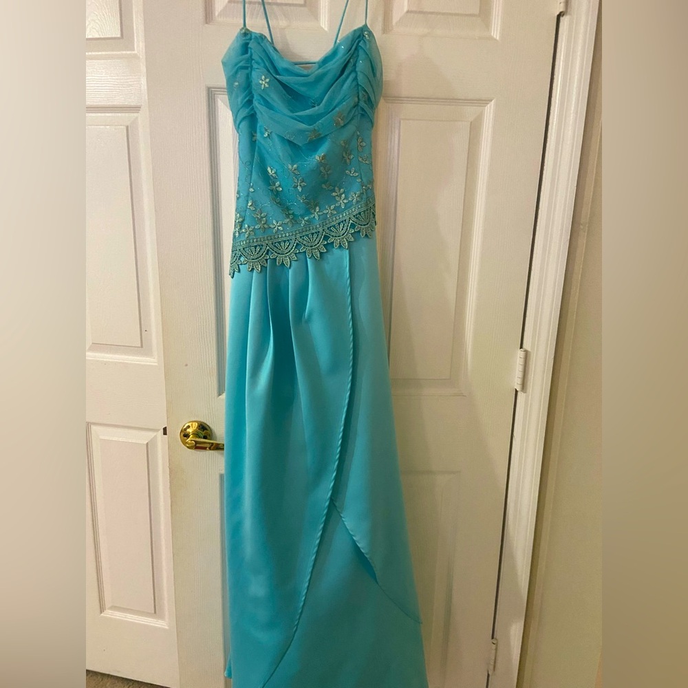 Masquerade Aqua Blue Dress